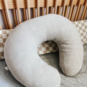 Flynn & Co. Natural Linen Boppy Breastfeeding Pillow Cover